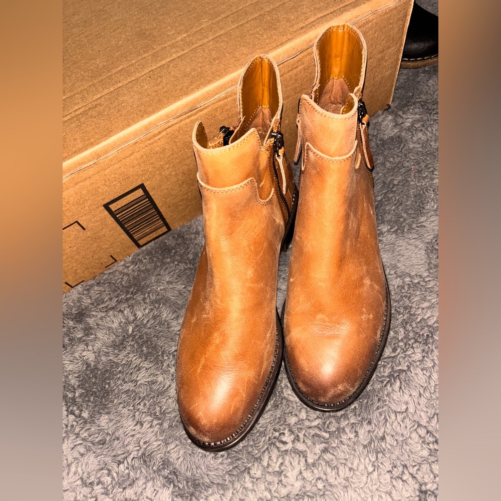 Leather Booties by Franco Sarto, New, Size-7